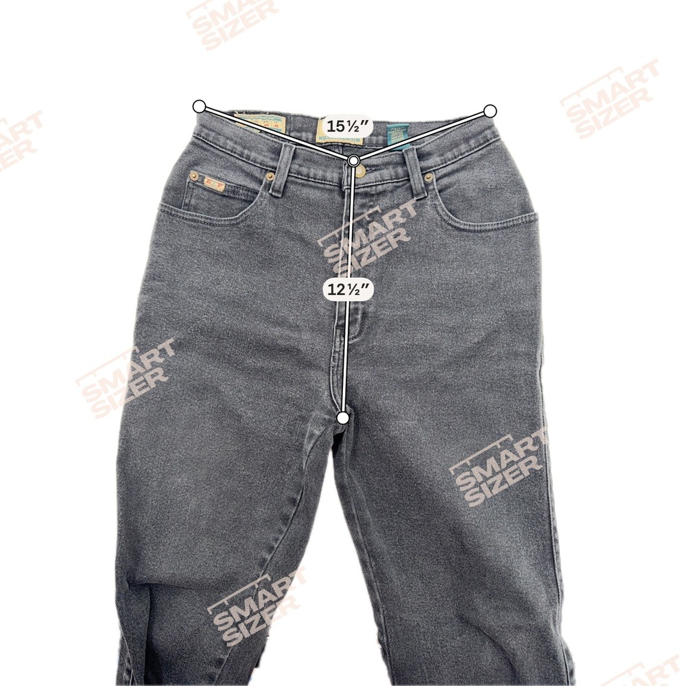 Vintage EXP Jeans by Express Faded Black High Waisted Tapered Denim Pants 11/12 - Picture 5 of 11